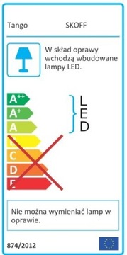 Oprawa schodowa TANGO LED biała 10V ciepła - SKOFF