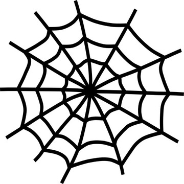 Наклейки SPIDER WEB 45x45см Хэллоуин пауки ЦВЕТА