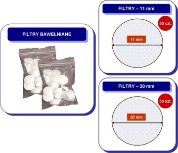 FILTRY BAWEŁNIANE DO MIKRODERMABRAZJI DIAMENTOWEJ