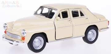 METALOWY MODEL AUTO Z EPOKI PRL WARSZAWA 1:34