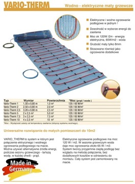 Jollytherm теплый пол ВОДА + ЭЛЕКТРИЧЕСТВО 2,5м2