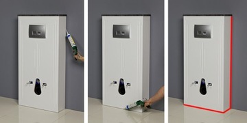 FOKUS zabudowa stelaża wc Geberit antyczne drewno