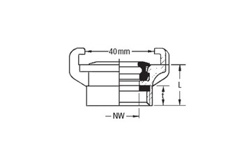 Оригинальный когтевой соединитель GEKA 3/4'' GW 10 бар