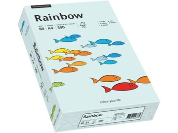 Бумага для принтера Rainbow А4 80г R82 голубая