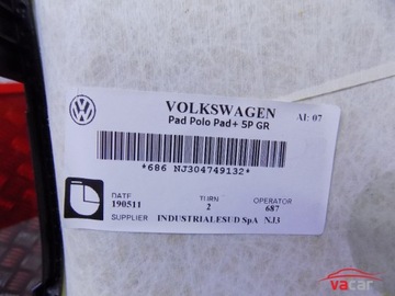 фото thumb №7, Потолок pod люк vw polo 6r 6c 5 дверь