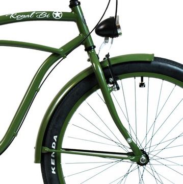 Мужской городской велосипед 28 Cruiser Dutch Green Shimano 3 передачи ретро