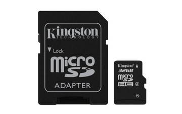 КАРТА ПАМЯТИ Kingston 32 ГБ MICRO SD C10 + АДАПТЕР