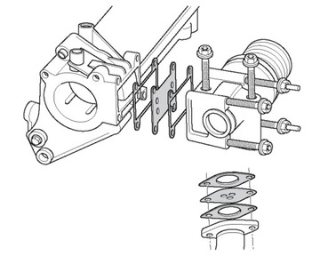 Заглушка EGR Opel Fiat Alfa Lancia 1.9 16V 2.4 JTD