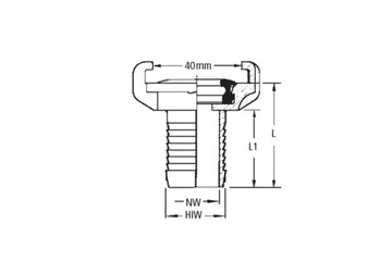 Oryginalne złącze GEKA kłowe 5/8'' wąż 16 mm