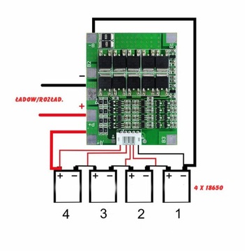 BMS 4S 30A 60A 14,8 В 18650 Балансир, ЗАРЯДНОЕ УСТРОЙСТВО