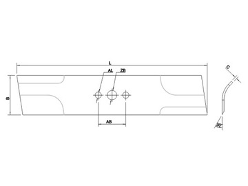 НОЖ 42 см Honda HRB423 72511-VA9-H50 72511-VA9-B50