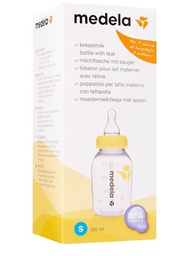 Medela 1x Butelka ze smoczkiem 150ml rozmiar S