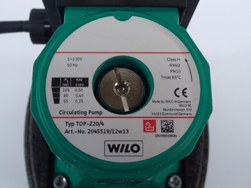 Насос Wilo TOP-Z20/4, 65–105 Вт Q: 3,8 м3/ч Высота: 3,2 м