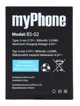 ОРИГИНАЛЬНЫЙ MyPhone HALO2 1075 BS-02 Аккумулятор 900 мАч