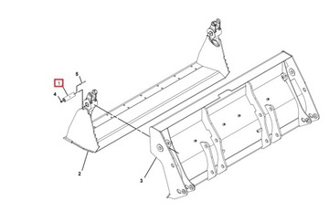 МОНТАЖНЫЙ ШПИЛЬК ЩЕКОВ КОВША CAT 428 432 906 907 908 TH220 TH330 TH360