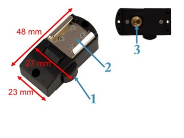 SANKI ADAPTER LAMPY BŁYSKOWEJ 1/4'' ISO ADS3