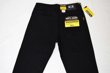 DŁUGIE spodnie jeans pas 90-92 cm W33 L36 czarny