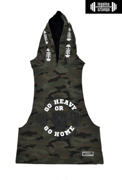 Tank Top z kapturem Legalna Sztanga moro S gym