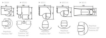 ДАТЧИК ДВИЖЕНИЯ/СУМЕРКИ 1200ВТ 180° ЧЕРНЫЙ IP44