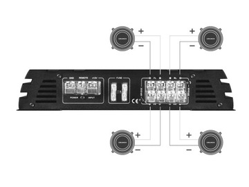 Crunch GPX1000.4 4-канальный усилитель 4x125 Вт RMS