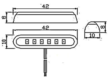 СВЕТОДИОДНАЯ ЛАМПА диодная 6 x SMD ИНТЕРЬЕР ТЮНИНГ 12В 24В