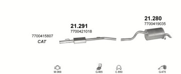 фото thumb №3, Глушитель конечный renault clio ii poj.1,6-16v+obejma