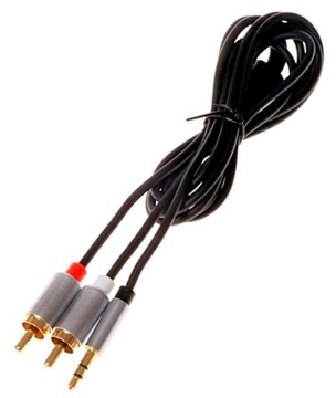 KABEL MINI JACK 2x RCA CHINCH 3M STEREO GOLD HQ