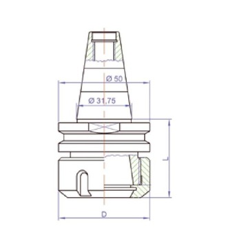 Держатель CNC ISO30 для втулок ER32, ИТАЛЬЯНСКИЙ