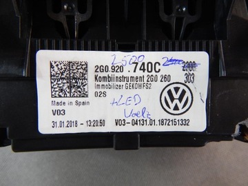 VW POLO VI 2G 1.0 TSI СЧЕТЧИК ЧАСОВ 2G0920740C