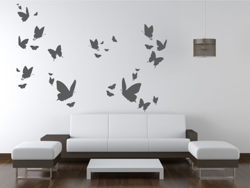 naklejki na ścianę ścienne motyle motylki 60x120