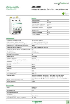 Автоматический выключатель C 16A 3P 6kA iC60N-C16-3 Acti9 A9F04316 SCHNEIDER