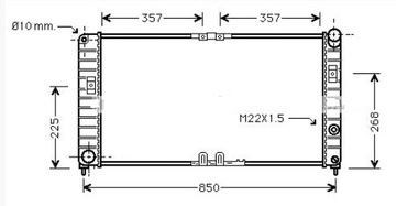 НОВЫЙ ВОДООХЛАДИТЕЛЬ OPEL SINTRA APV 2.216V X20XE