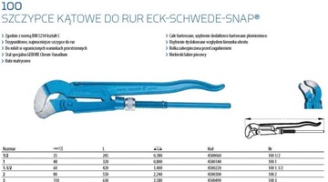 Kayser Gedore 4500220 wysokowydajne trójpunktowe