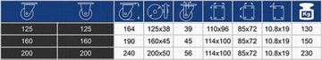 Диаметр круга 16 см круг 160 мм ФИКСИРОВАННЫЙ ПОЛНЫЙ H=190 мм