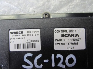 фото thumb №4, Бортовий комп'ютер блок керування ecas scania p 380 4461702160