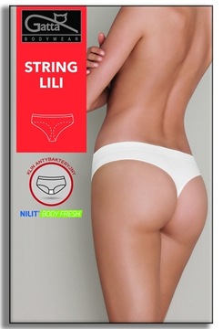 Gatta STRINGI бесшовные трусики LILI 3-PACK гладкие L бежевые