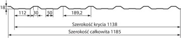 Лист трапециевидный Т-18 ALUCYNK 0,7 с фетром на заказ.