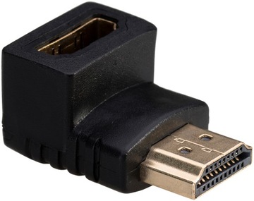 AKYGA ADAPTER ZŁĄCZKA KĄTOWA HDMI M/F 90 NOWA GOLD