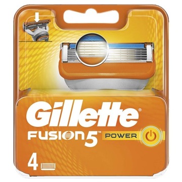 Картриджи Gillette Fusion 5 Power 4 шт импортированы из Великобритании