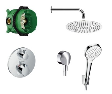 Hansgrohe Ecostat 25см комплект скрытого монтажа со смесителем