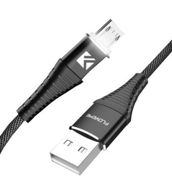 Кабель Кабель Micro USB с подсветкой, 1 м, черный