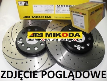 MIKODA 0448 GT ДИСКИ, КОЛОДКИ BMW 3 E46 перед 325мм