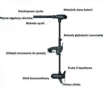 Двигатель Haswing Protruar 65, комплект Aku Deep Cycle