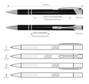 РЕКЛАМНЫЕ ШАРИКОВЫЕ РУЧКИ ANDANTE С ГРАВИРОВКОЙ ЛОГОТИПА 200 шт.