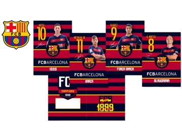 БЛОКНОТ FC BARCELONA 16 СТРАНИЦ 3 ТРИ ЦВЕТНЫХ ЛИНИИ