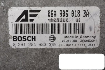 фото thumb №3, Комп'ютер skoda 1.8 t 06a906018ba 0261204683