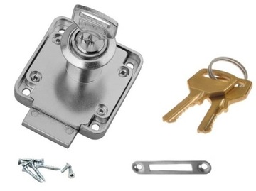 ZAMEK MEBLOWY DO SZAFKI SZUFLADY SZUFLAD MEBLI SZAF BARKU BARKOWY LOB ZMB4