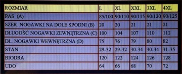GŁADKIE SPODNIE DRESOWE BAWEŁNA roz. 3XL CZARNE