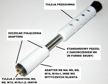 Щетка из углеродного волокна для травления сварных швов TIG.