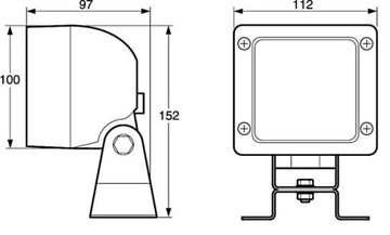 Hella FF (H3) фонарь рабочий 1GA 007 506-011[1335901]